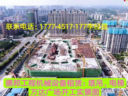 萬(wàn)達(dá)廣場(chǎng)、岳麓青城一二三期   租賃塔吊、電梯實(shí)情